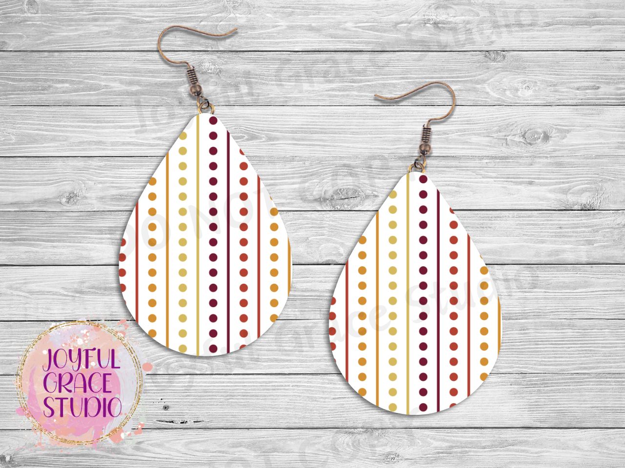 Autumn Inspired Dots Earrings