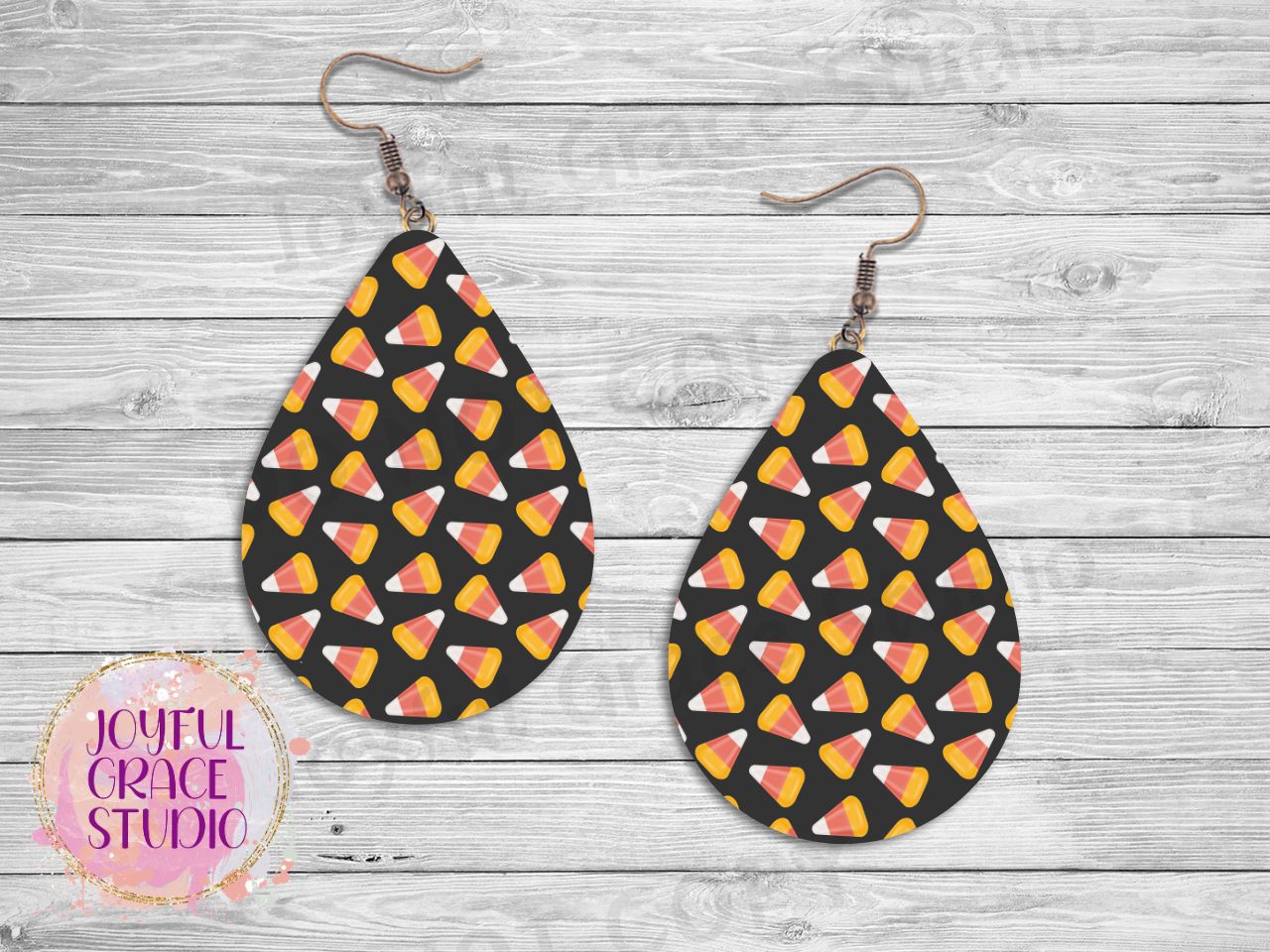 Candy Corn Earrings