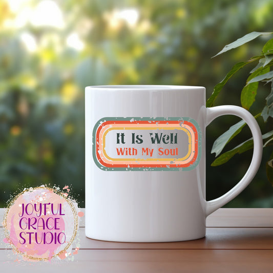 It Is Well With My Soul Retro Mug