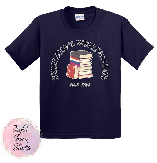 Excelsior's Writing Club Navy Blue T-Shirts