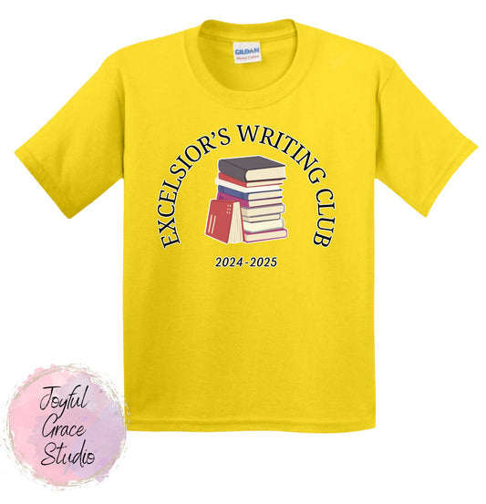 Excelsior's Writing Club Yellow T-Shirts